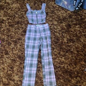 Plaid Women's set